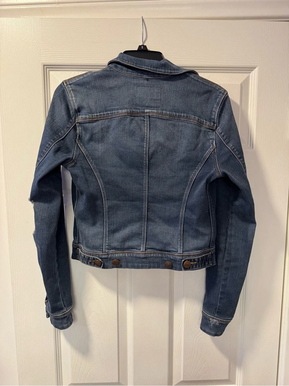 Greywire Classic Dark Blue Denim Jacket with Button-Front